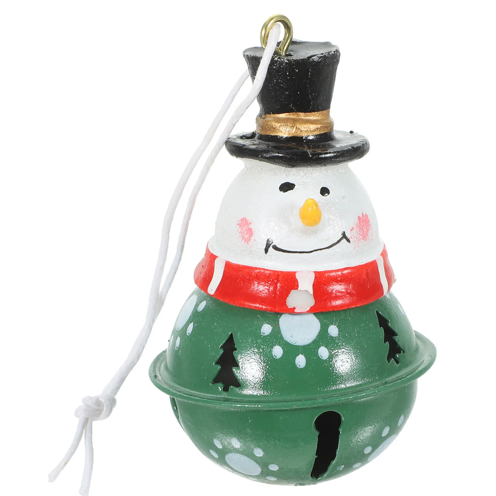 

Christmas Hanging Ornament Vivid Painted Iron Resin Bell Xmas Tree Decor Xmas Festival Hanging Pendant Christmas Bell
