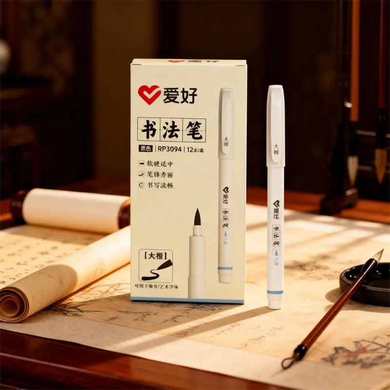 

12 шт., художественная ручка для каллиграфии, кисть для каллиграфии, ручка для подводки, студенческая практика, кисть для письма, мягкая ручка, Рождественский подарок для ребенка