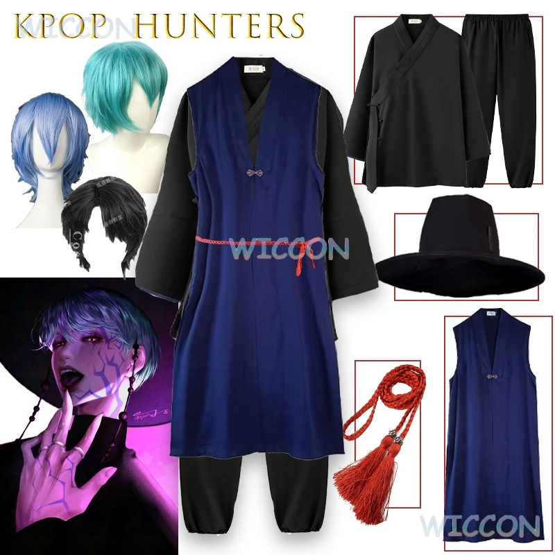 

‌ ‌ ‌ Полный аниме-игровой персонаж kpop ‌ Демо Nunter Mystery Baby Jinu Abby Romance Idol Мужской групповой идол Косплей Костюм Movie Cos