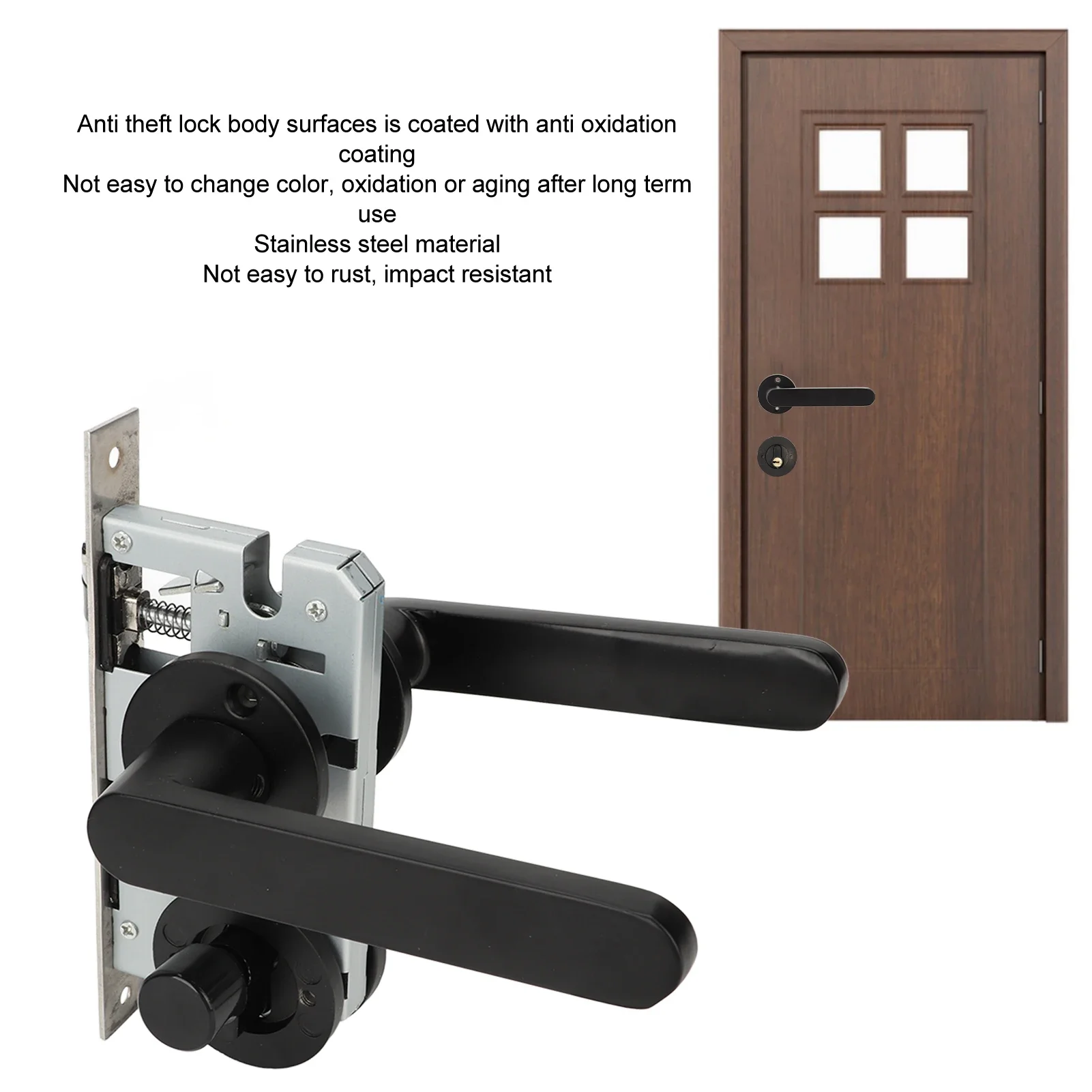 مجموعة قفل نقر شديدة التحمل، مقاومة للأكسدة، قفل نقر عالمي من الفولاذ المقاوم للصدأ مناسب للداخل