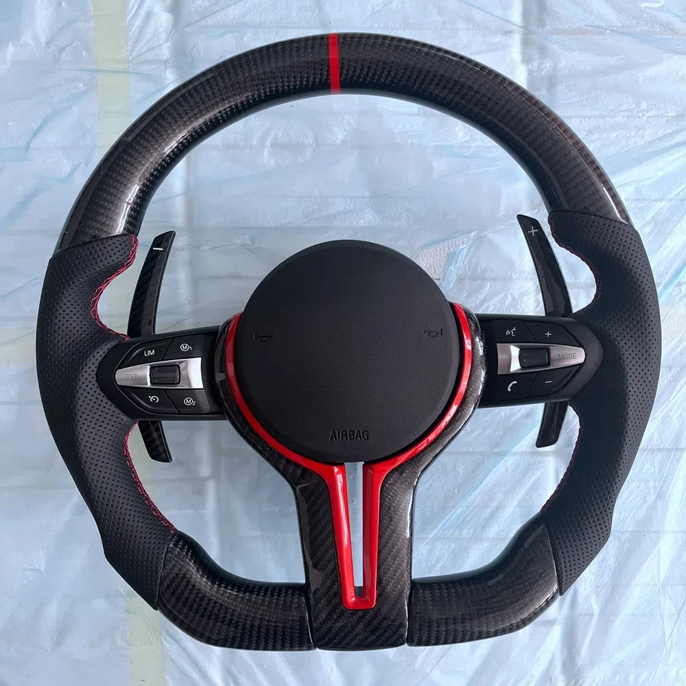 Led Carbon Fiber Steering Wheel For BMW M Series F80 F82 F10 F06 F12 F13 F15 F16 F20 F22 F30 F31 F32 F33 F36 M2 M3 M4 M5 M6