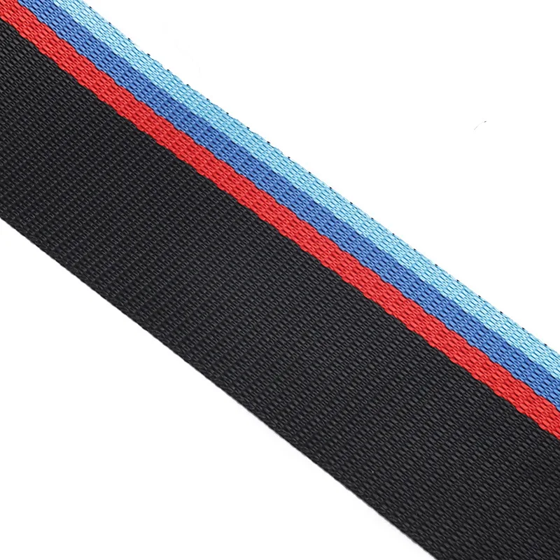 Polyester Webbing Racing Seat Belt 4.8cm Seatbelt Safety Webbing 3.5 To 30 M for Front Rear Row Car Seat Accessories Blue Red