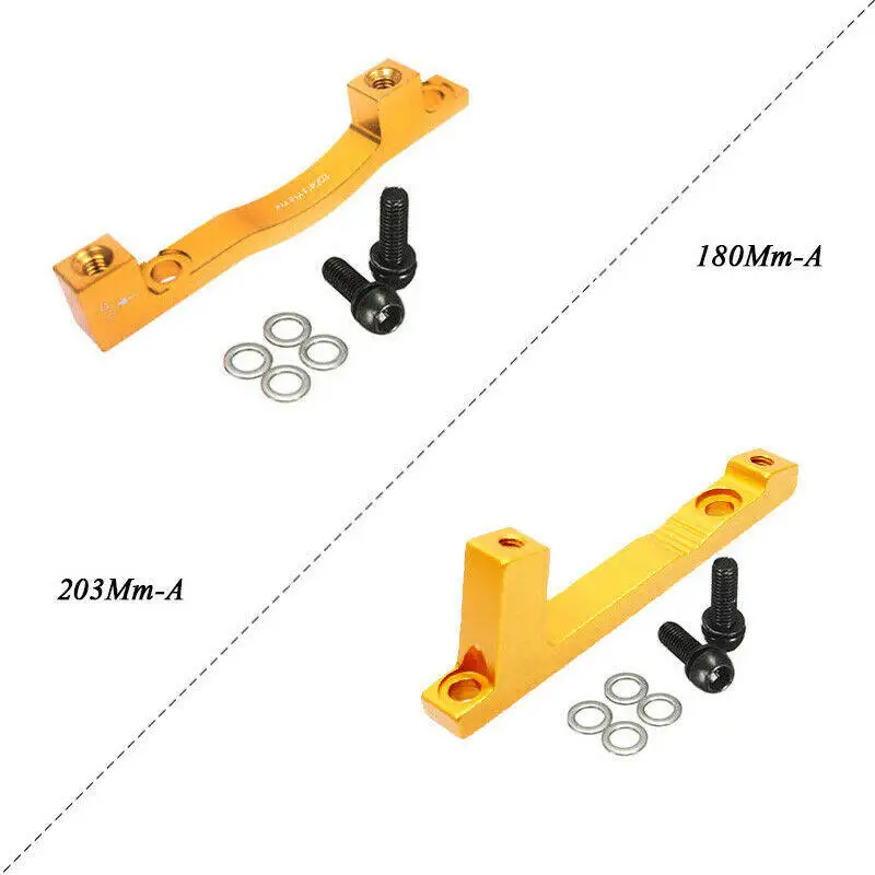 BUCKLOS Fahrrad-Scheibenbremsen-Adapter, 180/203 mm, IS PM, Fahrrad-Bremsscheiben-Adapter, Aluminiumlegierung, vorne und hinten, Bremsadapter, Fahrradteil – Detail 8