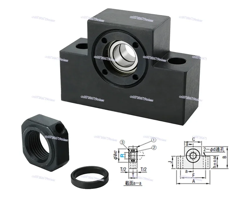 Support assembly C-MDWZ/MDUZ/MTWZ/MTUZ-S/CP/LP8 10 12 15-SET bearing housing