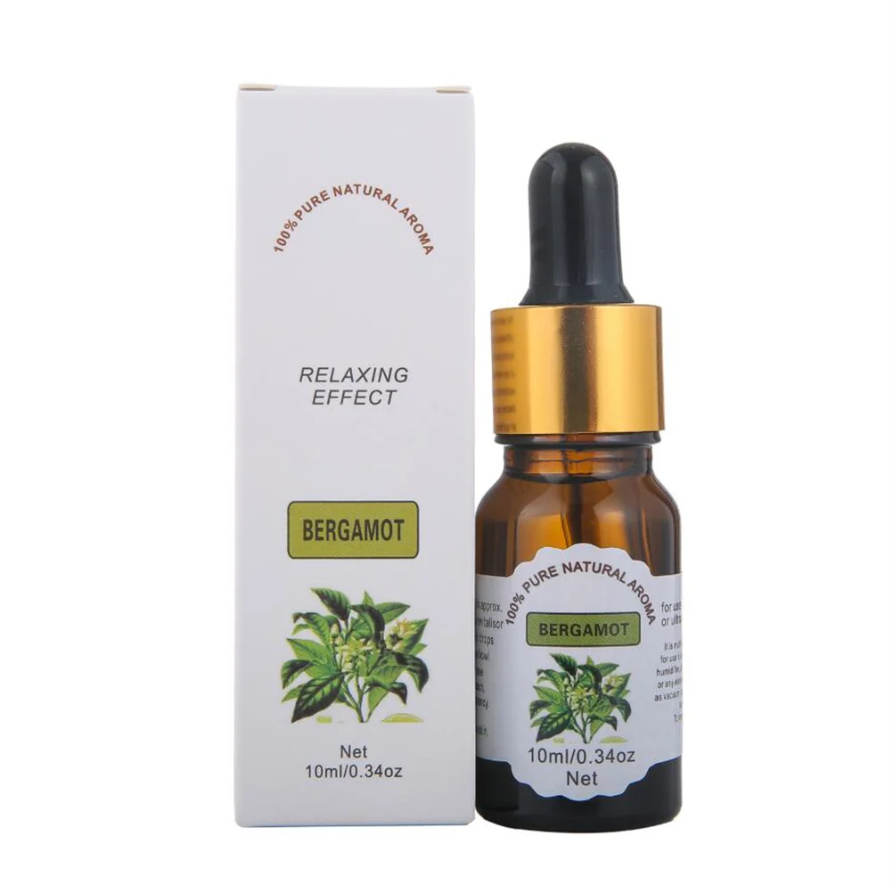 Huile essentielle Pure soluble dans l'eau, 10Ml, pour humidificateur, aromathérapie, maison, bureau, voiture, désodorisant, parfum de bergamote, relaxation du Stress