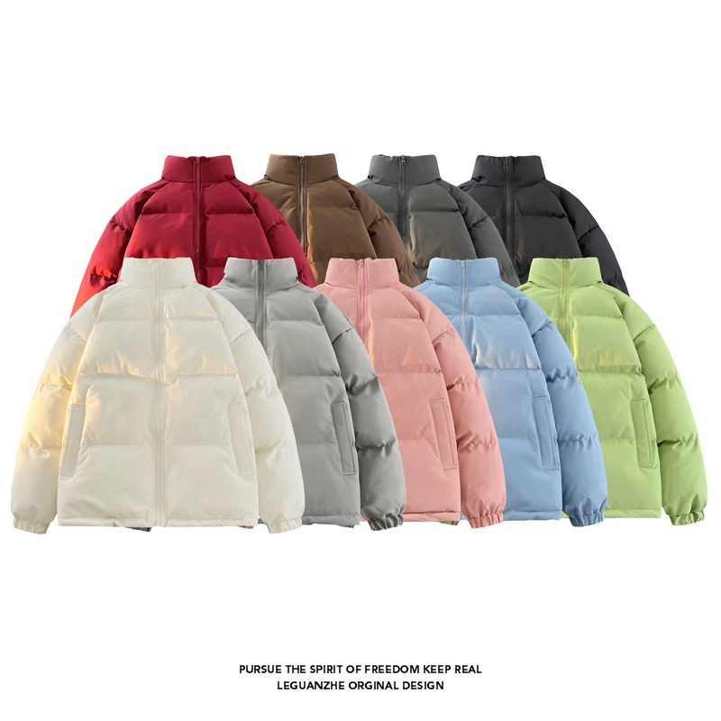 2024 Autumn/Winter New Fashionable Solid Color Cotton Coat Large Size High Quality Warm Cotton Jacket