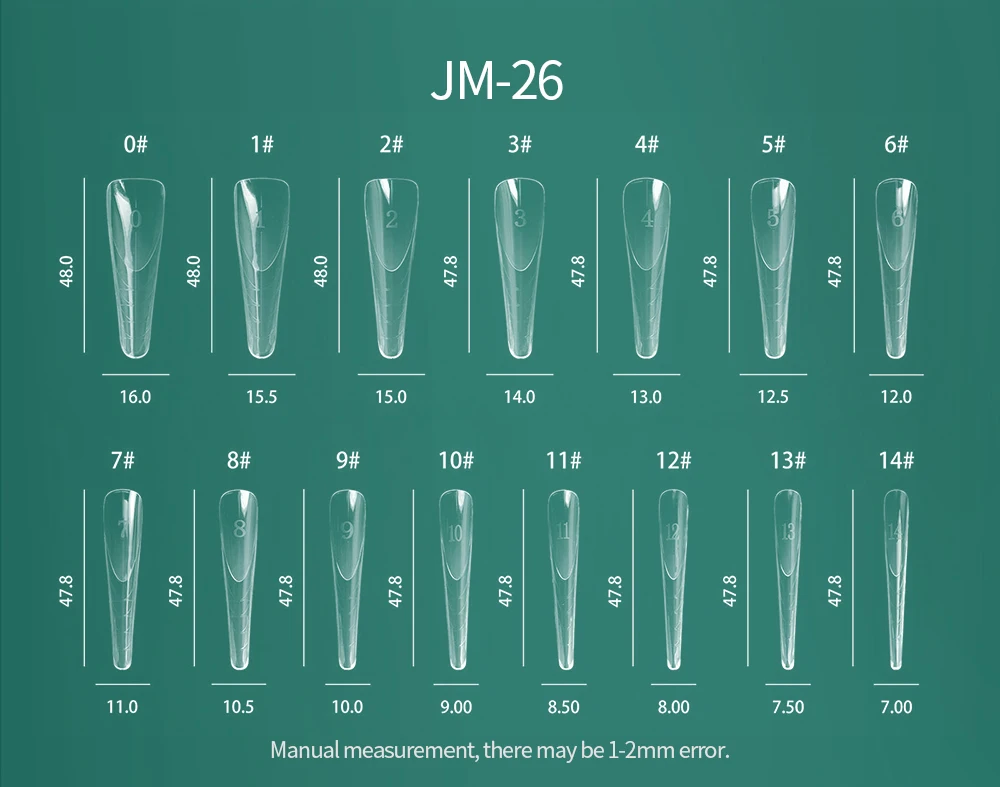 Nailpop Bunte Dual-Form-Nagelformen, 75/288/360 Stück, mehrere Formen für Gelverlängerungen, wiederverwendbar, für den professionellen und privaten Gebrauch – Detail 22