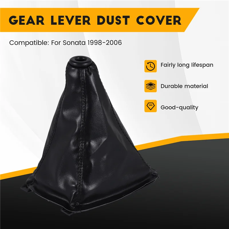 

ABIB -Car PU Leather Gear Boot Gaiter Cover For Hyundai Sonata 1998 1999 2000 2001 2002 2003 2004 2005 2006