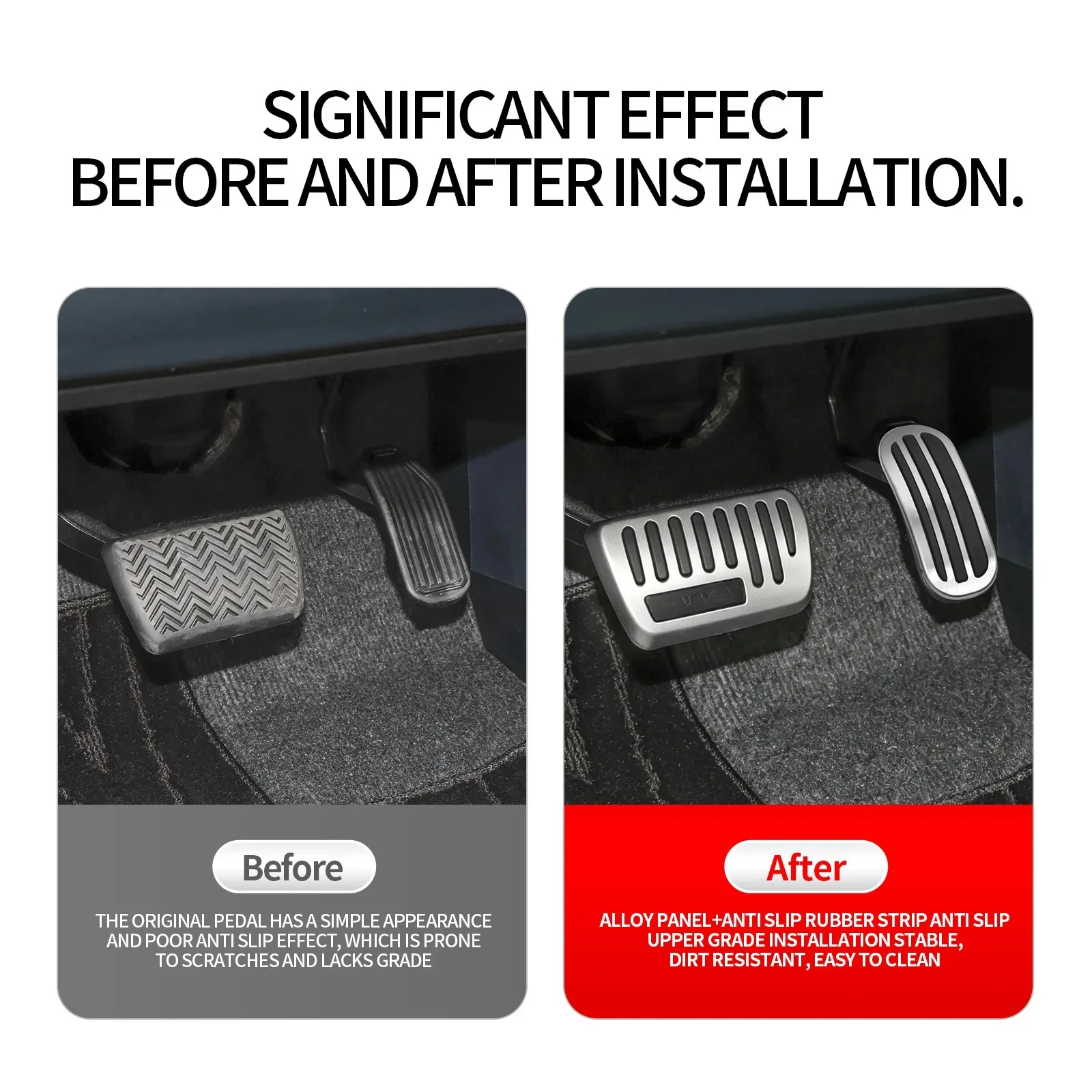 For Toyota Land Cruiser FJ 2026 RHD version-Automotive accelerator brake pedal anti-skid scratch resistant and dirt resistant