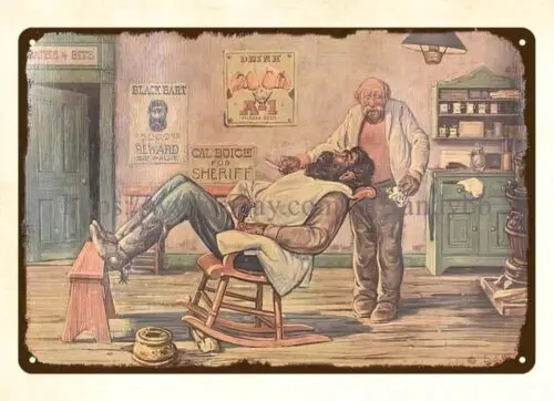 1940s A-1 PILSNER BEER, BLACK BART metal tin sign plaque wall decor living rooms sign