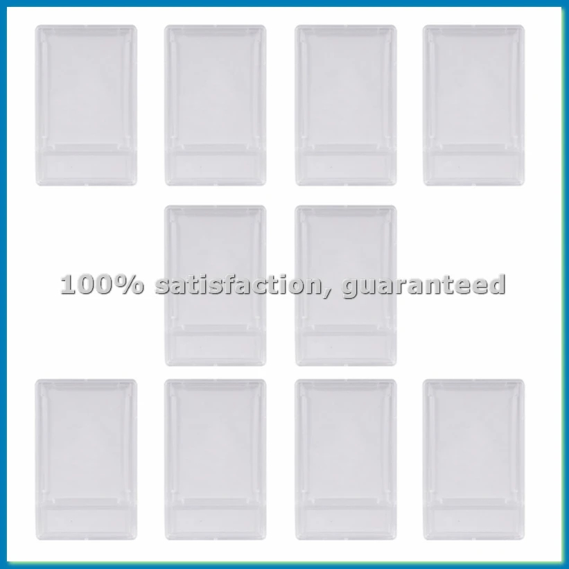 

10 шт. защитных футляров для коллекционных карт, акриловые прозрачные держатели для оцененных карт с местом для этикетки, жесткие чехлы для карт - SPMI