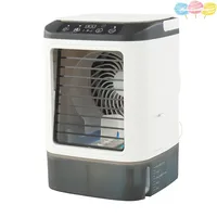 Hot Selling Mini Spray Cooling Fan Home Mobile Portable Desktop Air Cooler Silent Vortex Colorful Light Air Conditioning Fan