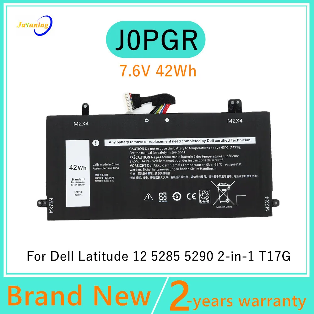 J0PGR Laptop Battery For Dell Latitude 5285 5290 5290 2-IN-1 JOPGR X16TW FTH6F 0J0PGR 0FTH6F 7.6V 42Wh