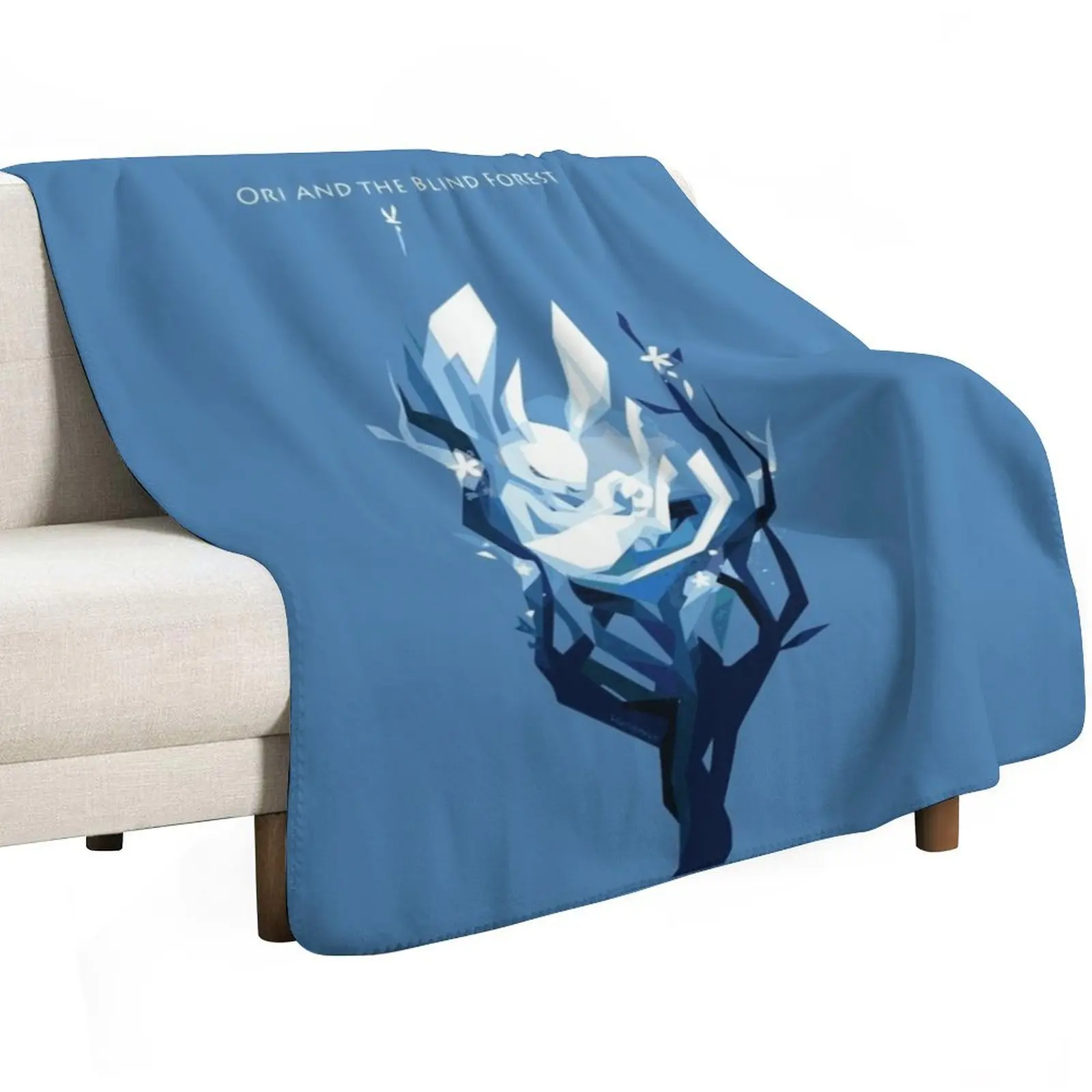 Ori Sleeping - Ori and the Will of Wisps - In The Blind Forest Throw Blanket Lightweight Cozy Blanket for Bed Sofa