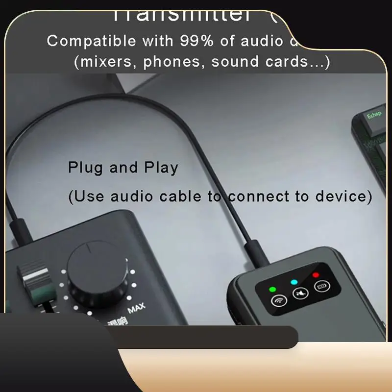 

Wireless In Ear Monitor System 2.4 G Earphone Rechargeable Transmitter Receiver Support Stereo Mono Singer Studio Durable-T44C