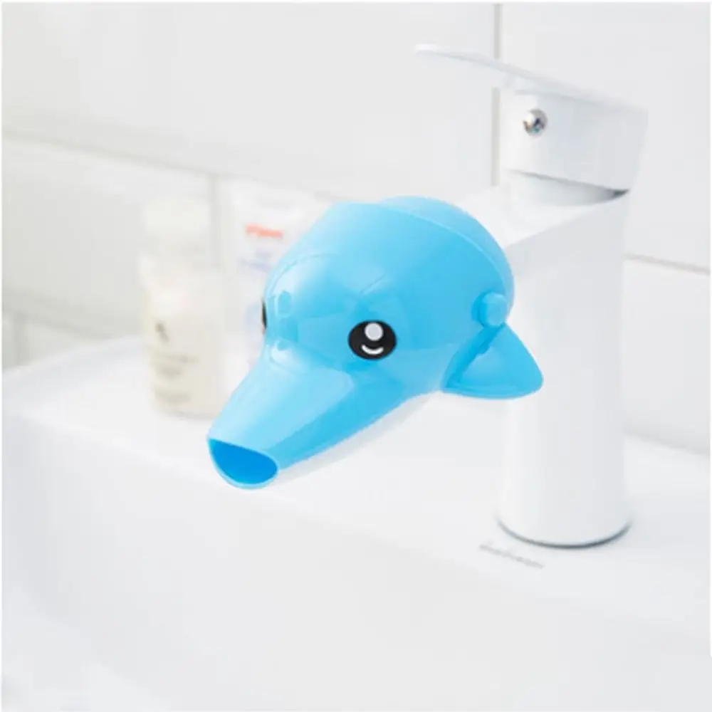 Cute Cartoon Animal Silicone Faucet Extender Bathroom Sink Children Handwashing Water Tap Extension Splash-proof Kitchen Tool