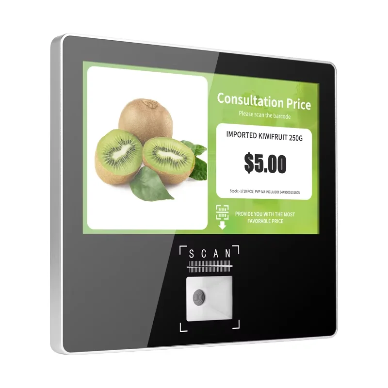 

11.6 Inch Android Wall Mounted PC Price Checker with QR Code Reader Price Verifier Touch Screen Kiosk WIFI Ethernet POS Terminal