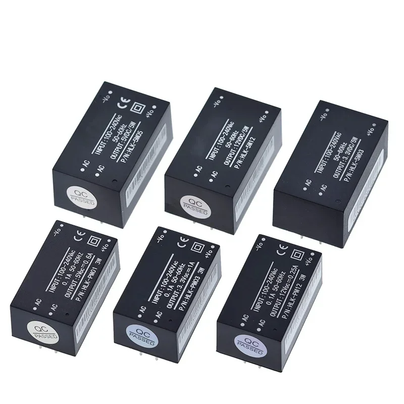 HLK-PM01 HLK-PM03 HLK-PM12 HLK-5M03/12 AC-DC 220V to 5V/3.3V/12V Mini Power Supply Module Intelligent Household Switch HLK-5M05