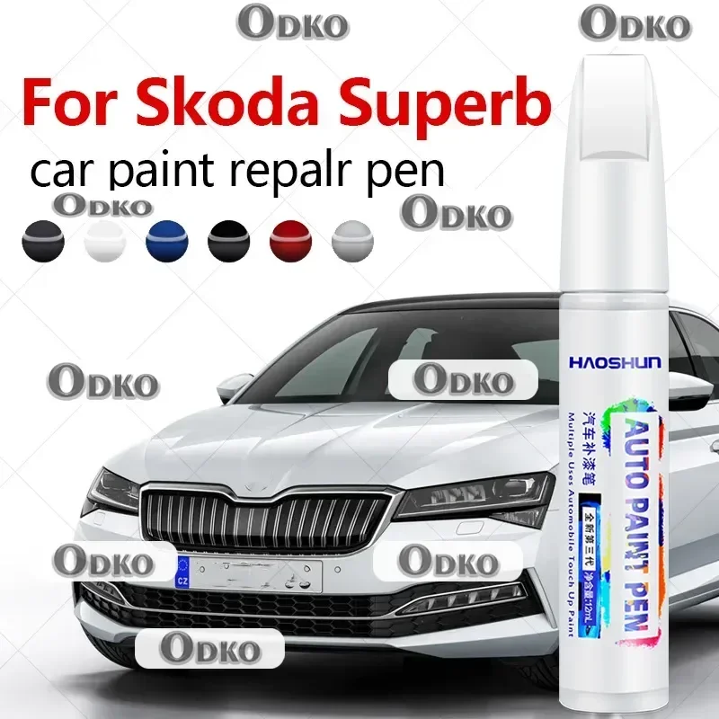 

Для Skoda Superb 2001-2025 3U 3T 3V ручка для ремонта краски, средство для удаления царапин, сделай сам, автоаксессуары, черный, белый, красный, синий, коричневый