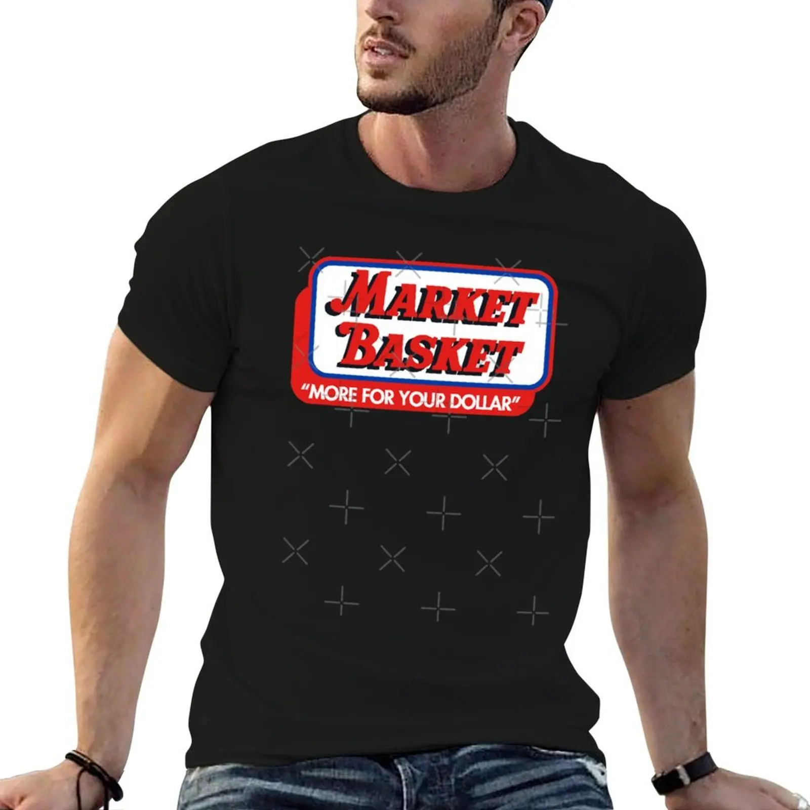Market Basket Supermarket T-Shirt t shirt men 100% cotton luxury brand t shirts designer man t shirt luxury T-shirt