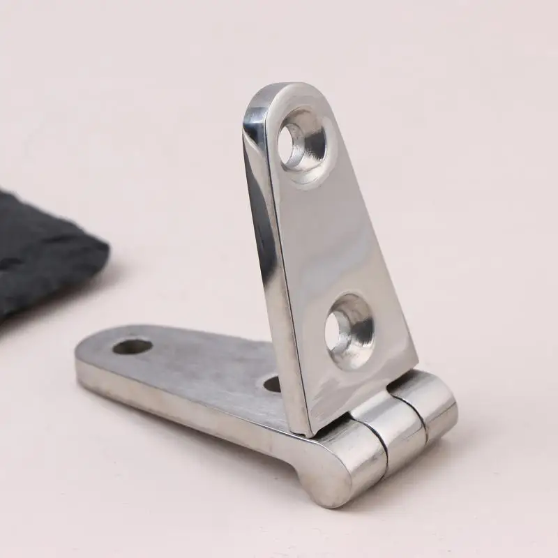 1Pc Marine 316 Stainless Steel 102*26*4MM Heavy Duty Cast Boat Door Strap Hinge 4 Holes Mirror Polish Boat Hardware