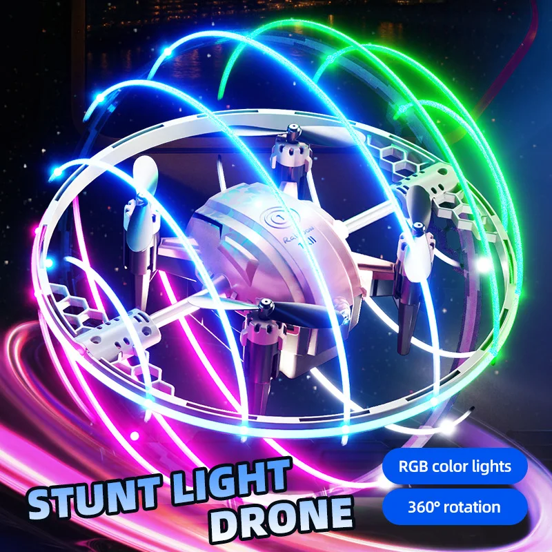 

JJRC Mini Halo Stunt Drone RC Aircraft 360° Flip LED Lights Altitude Hold 2.4G Remote Control Intelligent Quadcopter Kids Toys