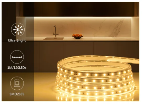 

SMD 5050 AC220V LED Strip Flexible 1M 2M 3M 4M 5M 10M 15M 20M 30M Light 52led Waterproof Led Tape LED Light With Power Plug