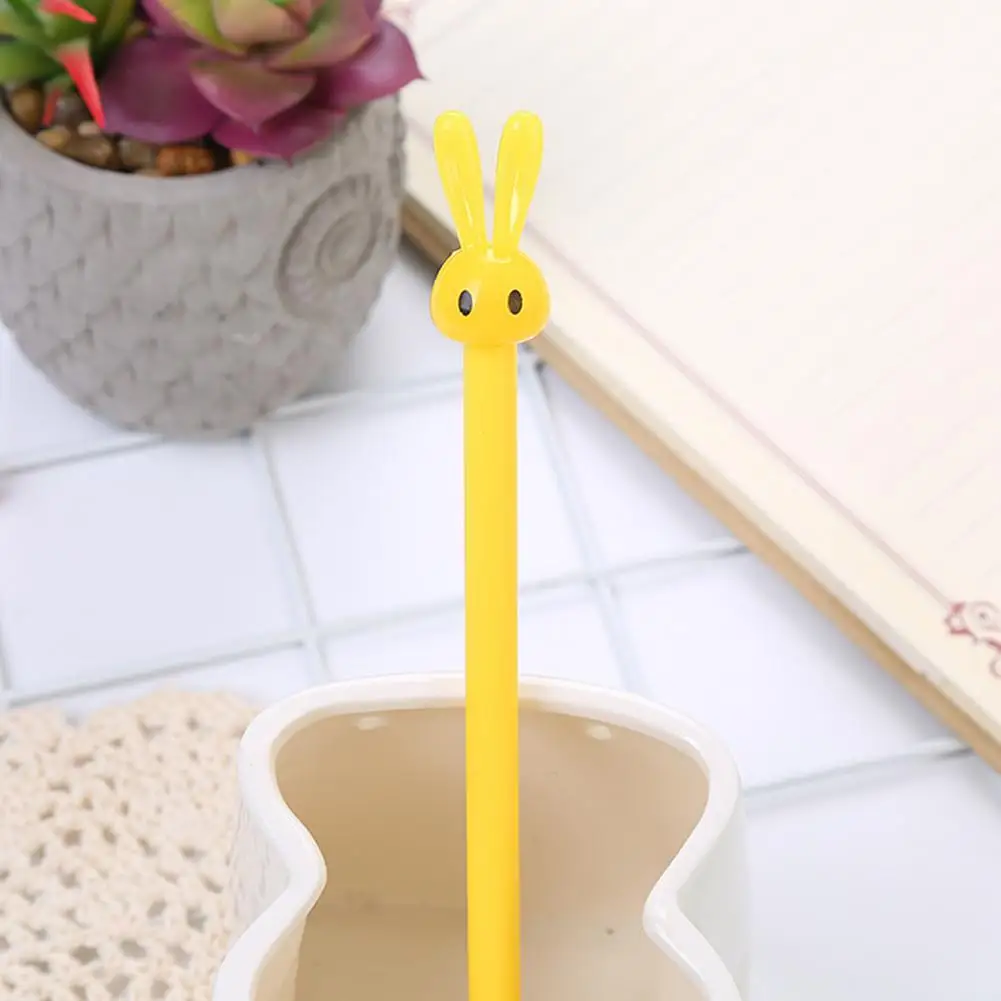 Exquisite Gel Pen Cute Rabbit Design Gel Pens Set Quick-drying Ink Ultralight Non-slip Grip 4 Pack Writing for Comfortable