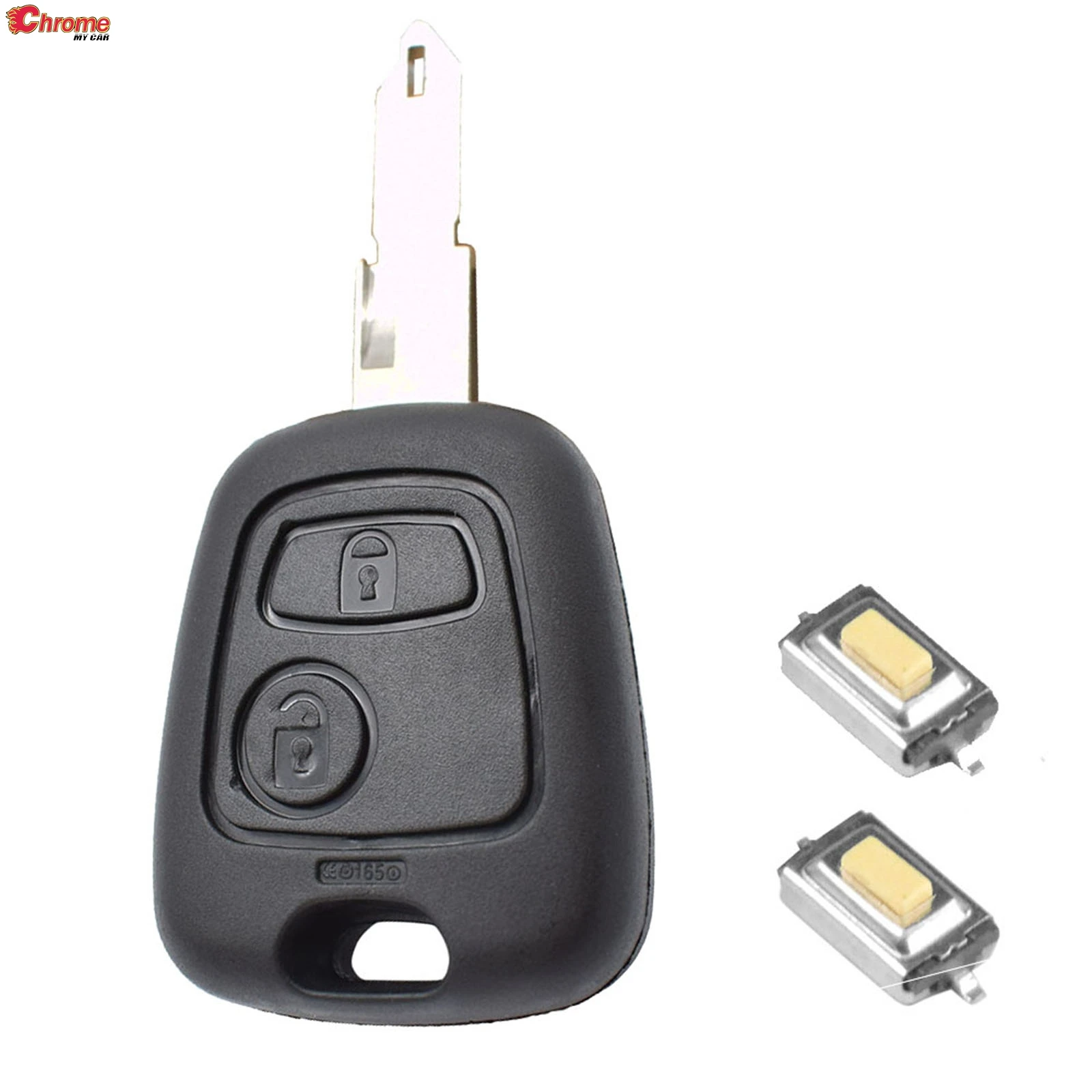 

2 Button Switch Remote Car Key Fob Case Replacement Shell Cover For Peugeot 107 207 307 406 Citroen C1 C2 C3 C4 C5 Xsara Picasso