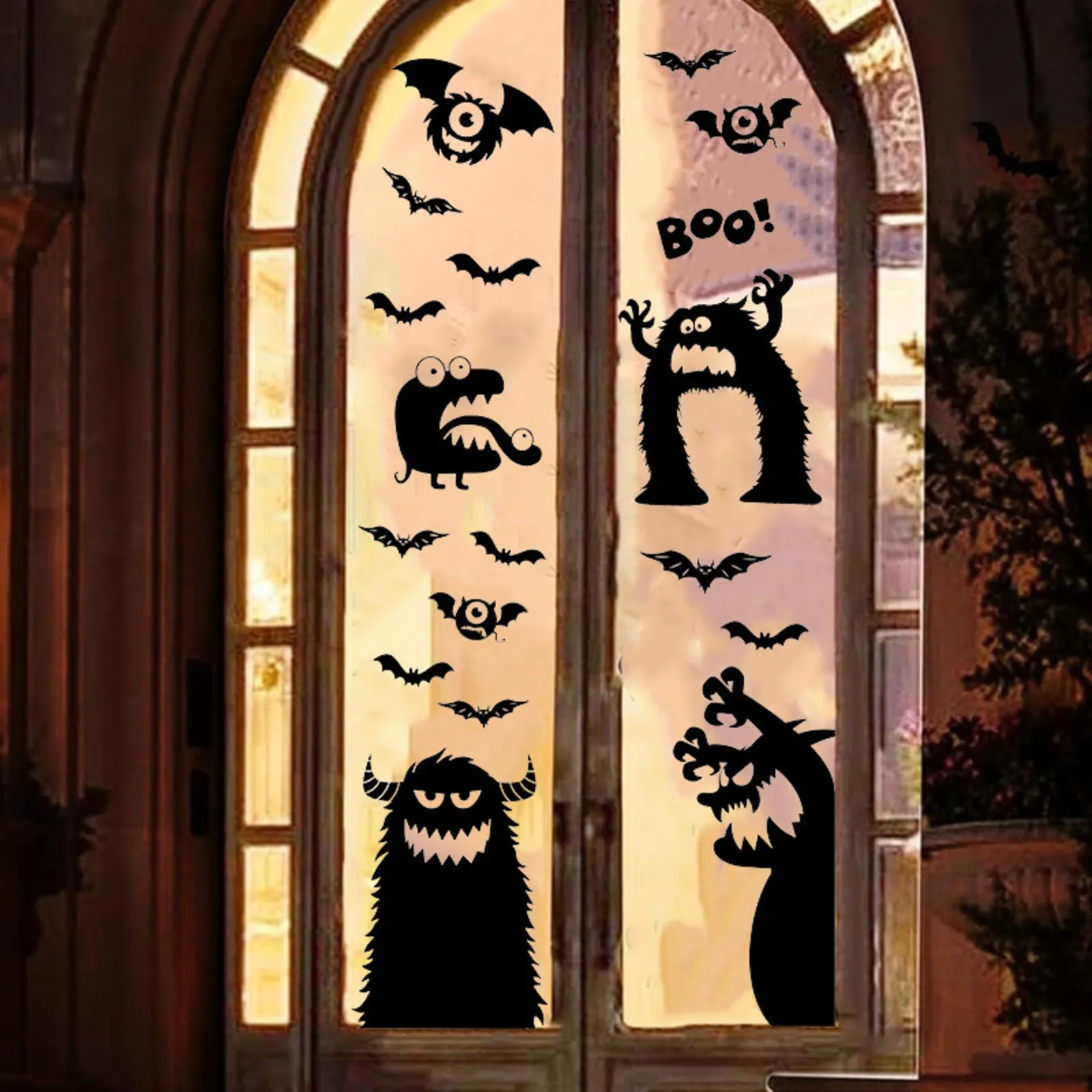 

Halloween Window Sticker Ghost Ghosts Devil Shop Window Door Stickers Glass Decal Home Halloween Party Decoration