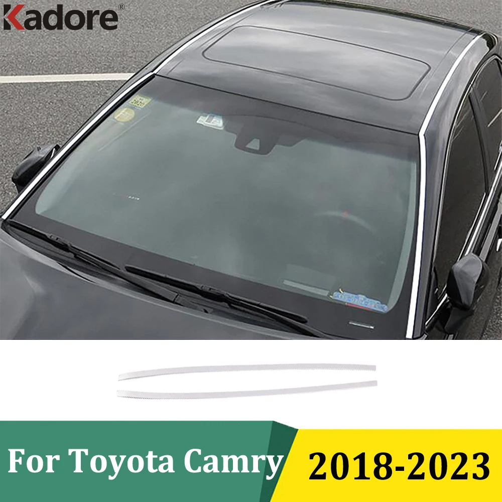 

Для Toyota Camry 2018 2019 2020 2021 2022 2023 литье лобового стекла, декоративная наклейка на переднее окно, автоаксессуары