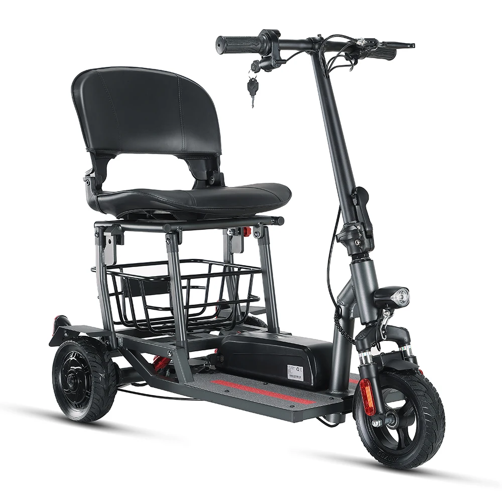 New Foldable Lightweight 4 Wheel Electric Mobility Scooter for Elderly and Disabled