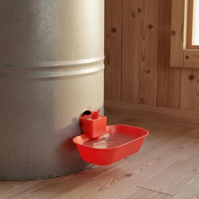Automatic Poultry Drinking Bowls Square Enlarged Thicken Drinking Bowl for Cat Dog Chicken Duck Thread chicken feeder