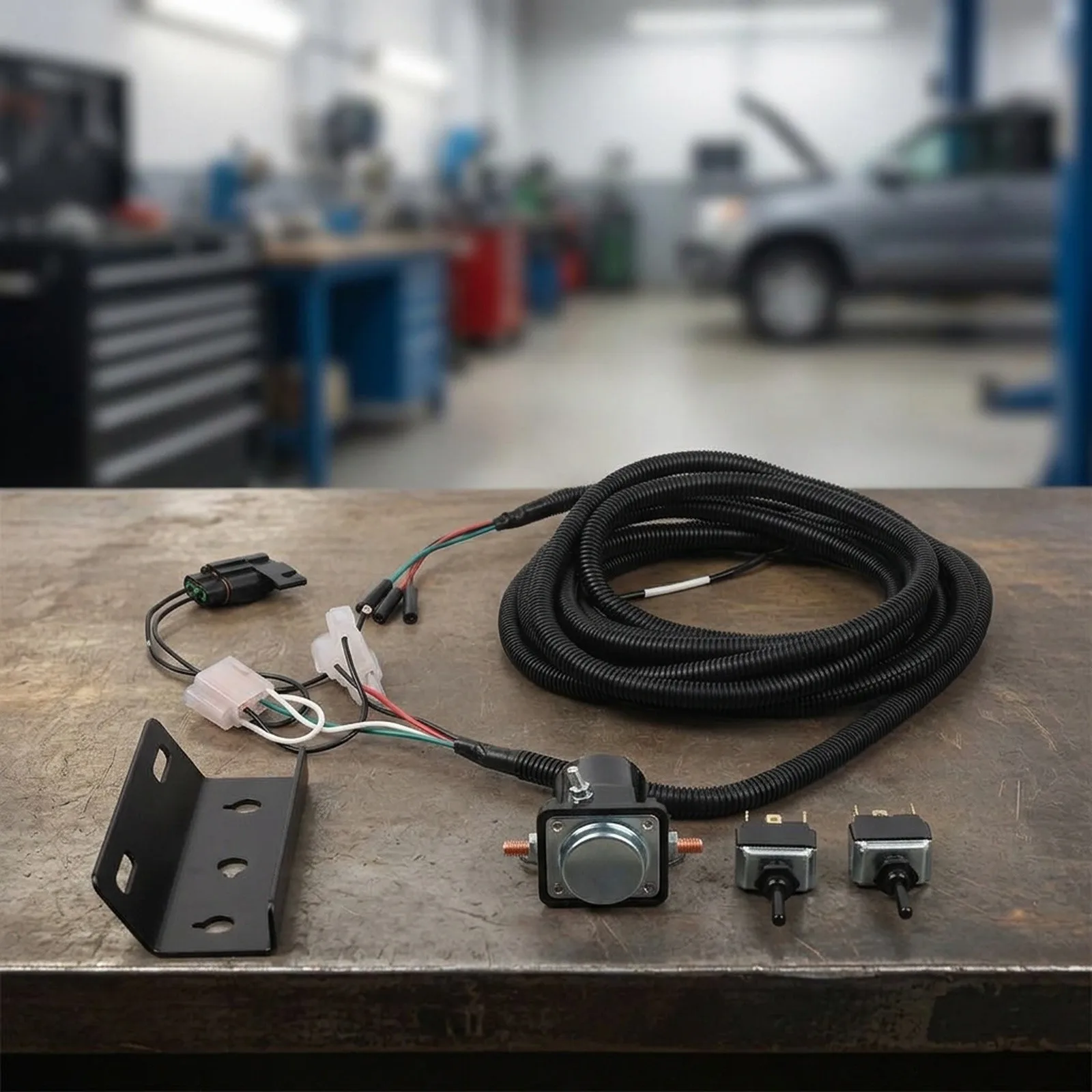 For Toggle Switch Harness Set with Solenoid Valve for Meyer For E47 For E46 Snow Plow Hydraulic Control Systems