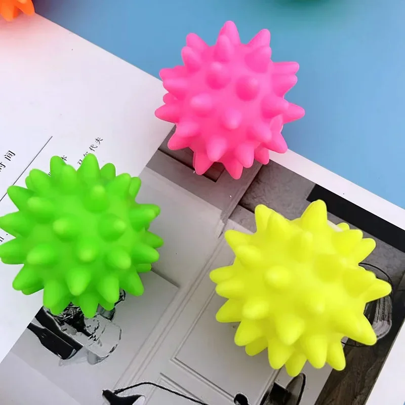 1/2pcs Dog Ball Toy Squeaky Tooth Cleaning TPR Training Supplies Puppy Pet Rubber Super Tough Interactive Chewing Toy