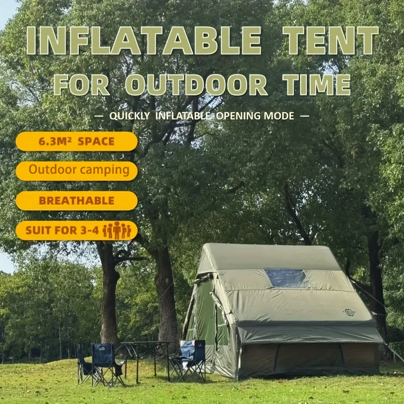 2025 Upgraded Automatic Inflatable Tent Waterproof Camping Equipment Complete Set