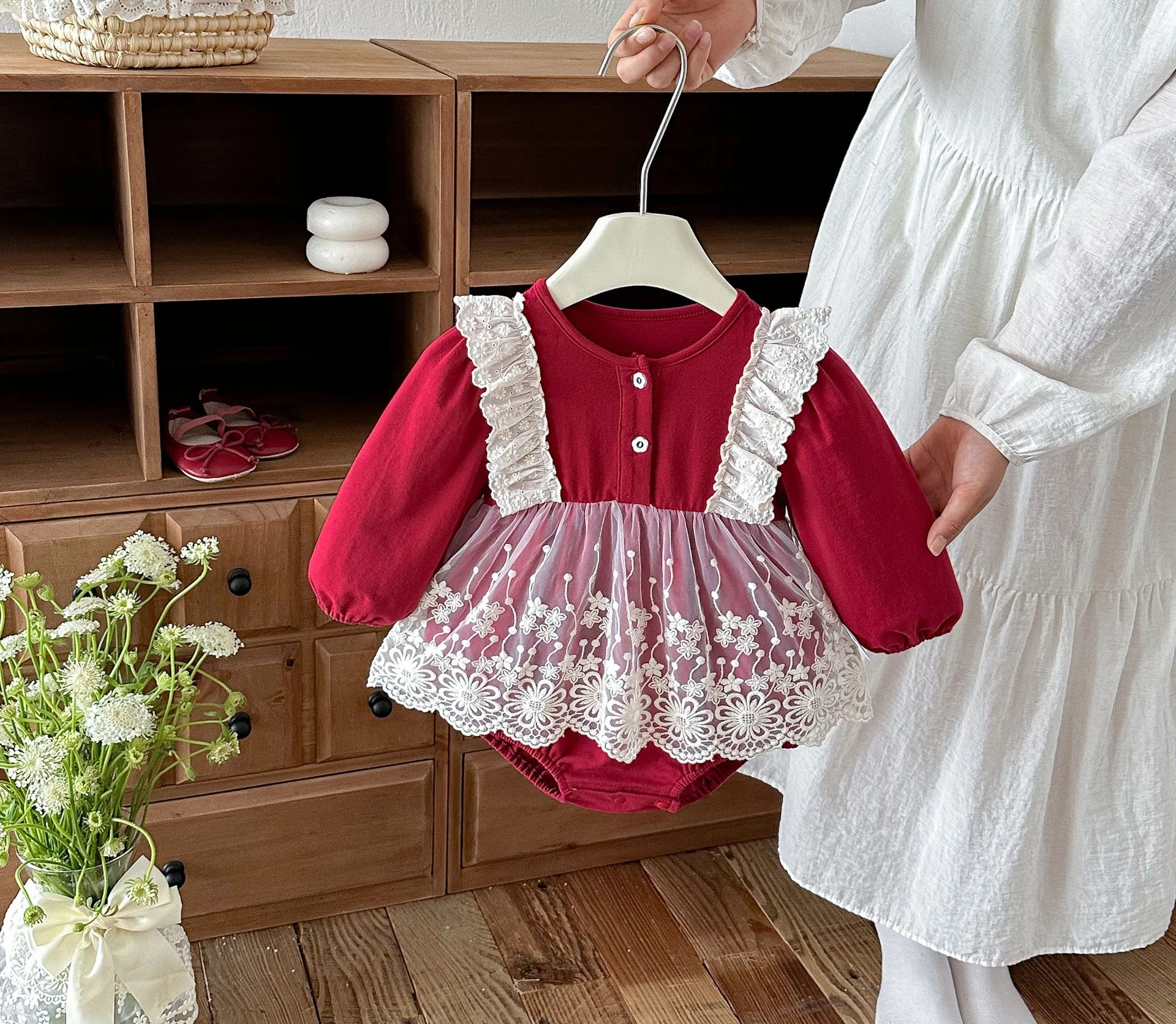 Baby Clothes Autumn New Jumpsuit for Baby Girls One Year Old Princess Dress Hundred Day Full Moon Bag Fart Clothe