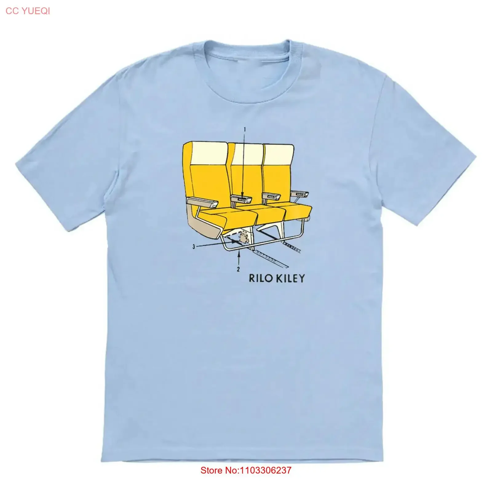 Camiseta azul Rilo Kiley Take Offs and Landing, todas las tallas S a 5Xl OM1890, estilo vintage, lavado, suave, versátil, elegante, informal