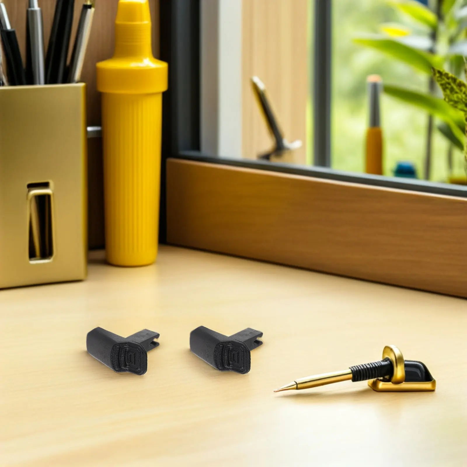 5Pcs Ladder Switch Accessories Black Plastic Telescopic Ladder Button for Secure Climbing Smooth Locking Quick Adjustment