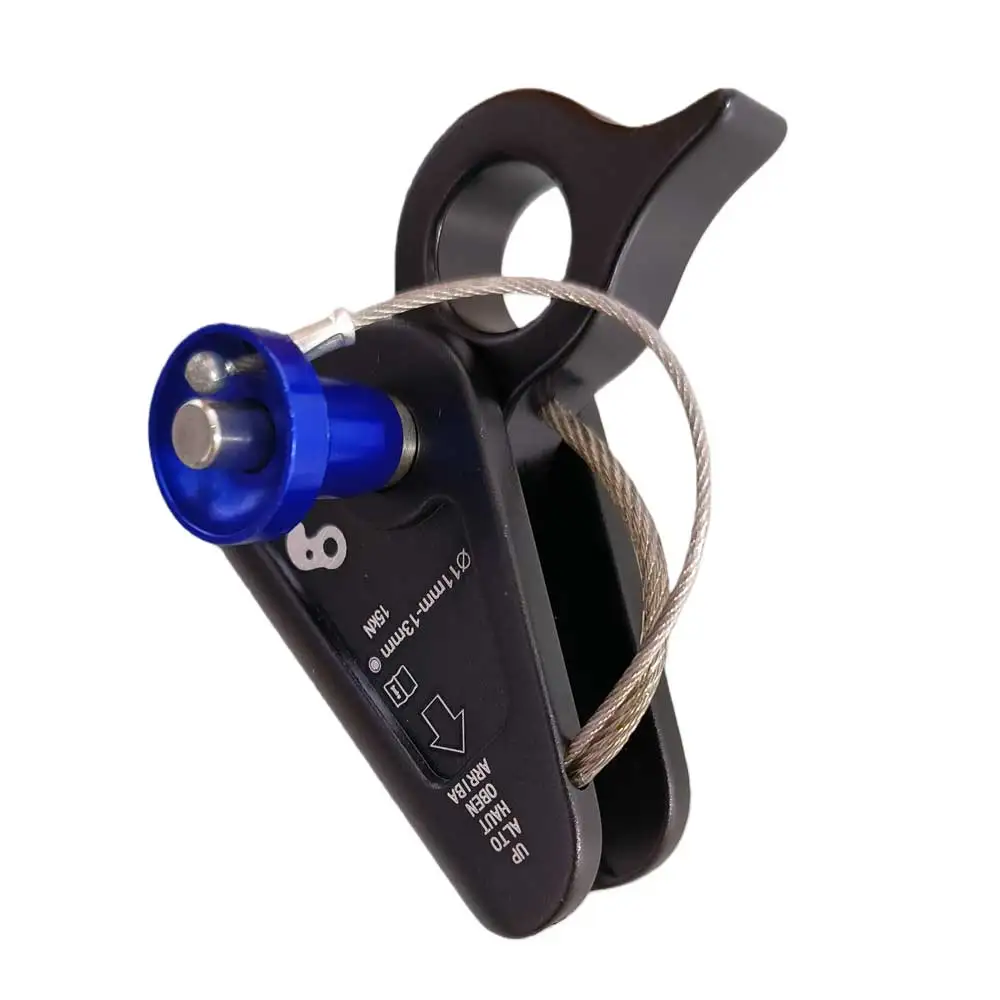 Ascendedor de cuerda desmontable para escalada en roca, polea de una sola rueda, mosquetón de bloqueo, ascendedor para rescate y trabajo, sistema de elevación con polea, kit.