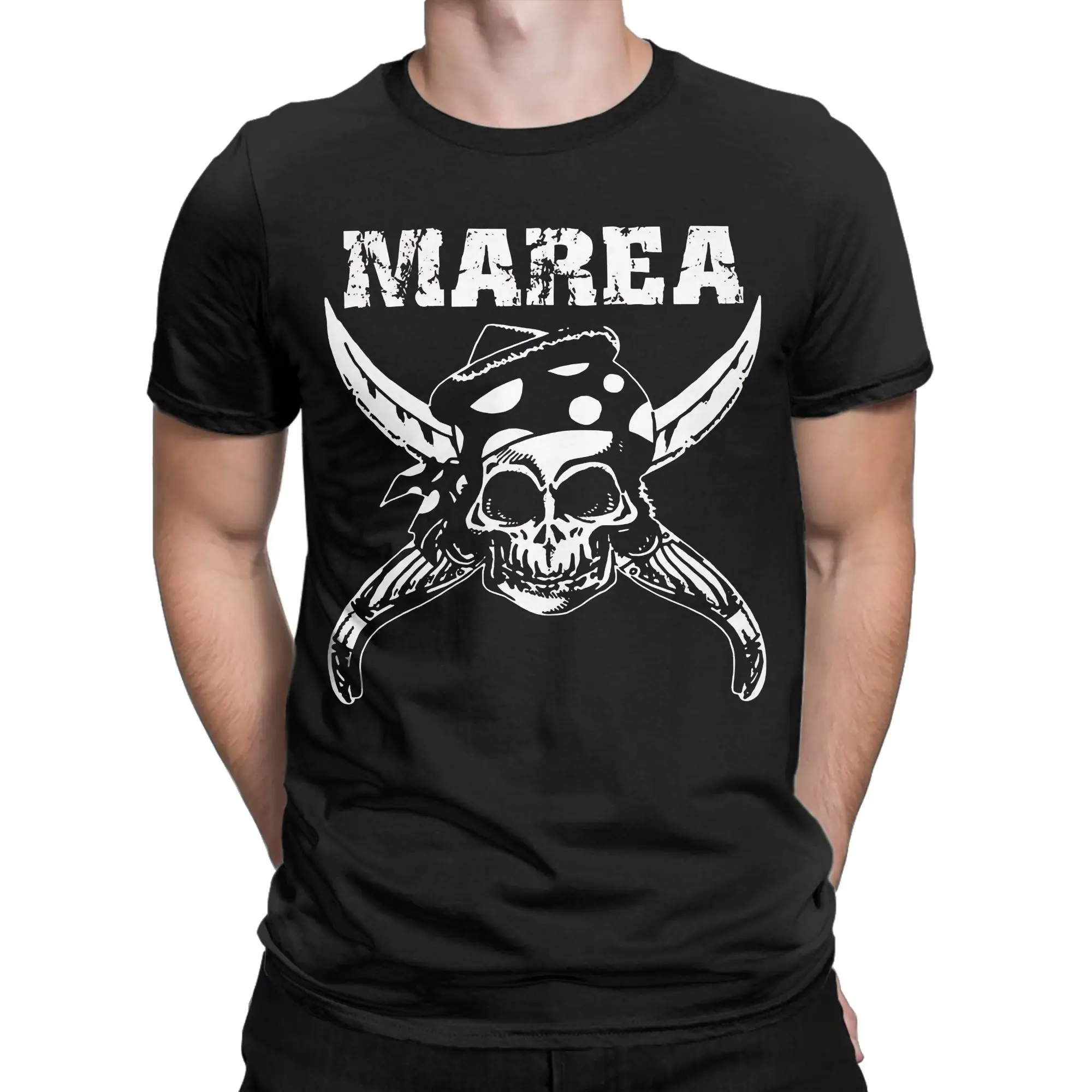 Harajuku T-Shirt Summer Marea Band Trendy Cool T-Shirts  Cotton Tee Shirt for Men Y2K Basic Wholesale Short Sleeve Tops