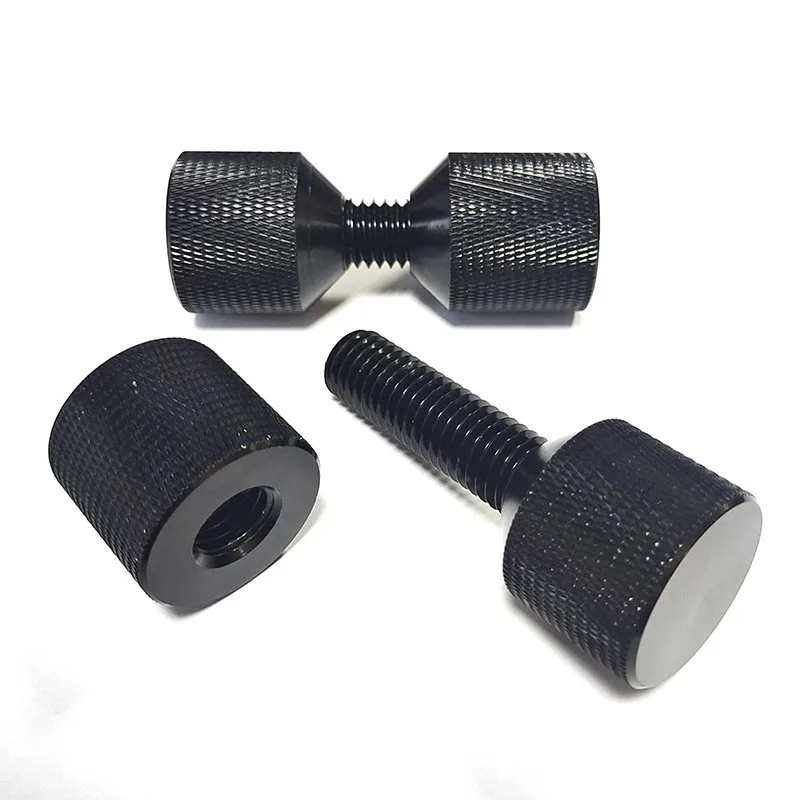 Aluminum 1-1/8 inch double-hole locating pin set. 2-hole flange alignment pins suitable for 1/2 - 14 ASME 150LB