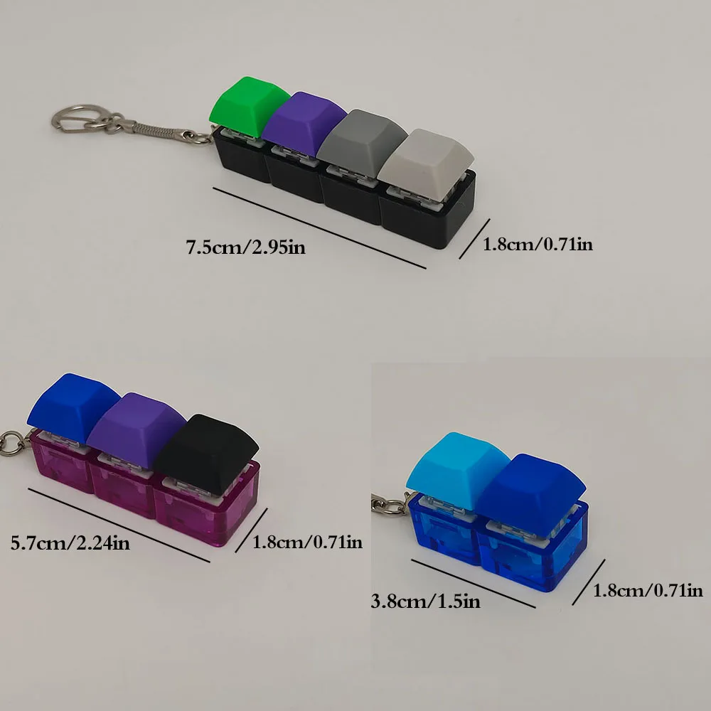 2026 Keychain Key Ring Mobile Phone Backpack Pendant Desktop Accessories Fingertip Office Decompression Press Tools Fidget Toys