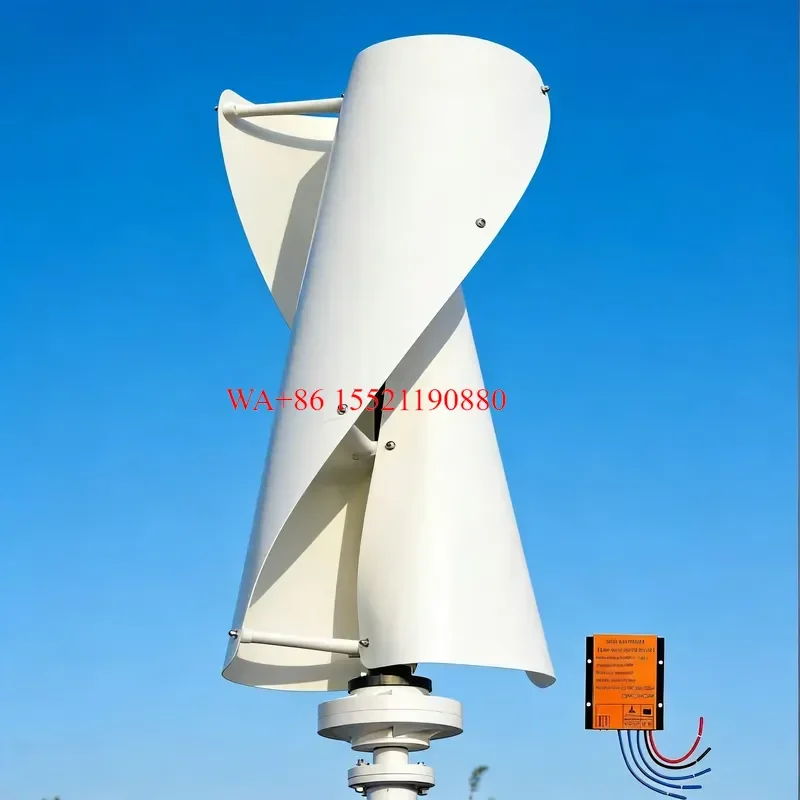 WMWMNU 600W Vertical Axis Wind Turbine 12V 24V Maglev Wind Generator with Controller for Home and Camping