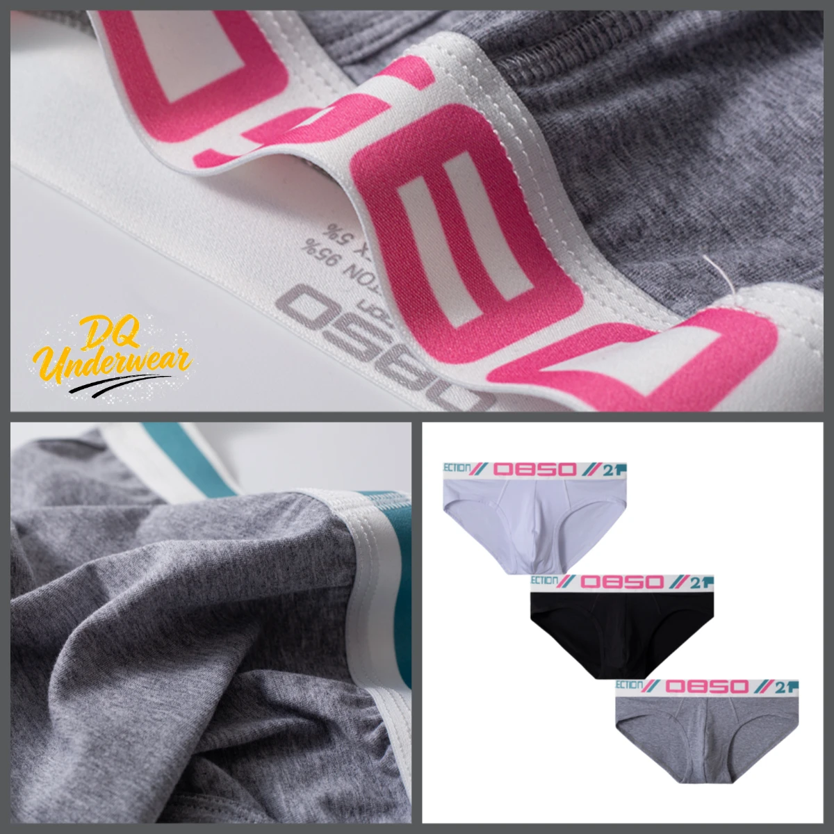 1PCS Retro Sporty Printed Waist Mens Bikini Briefs Stretch Breathable Cotton Contour Support Underpants BS3107