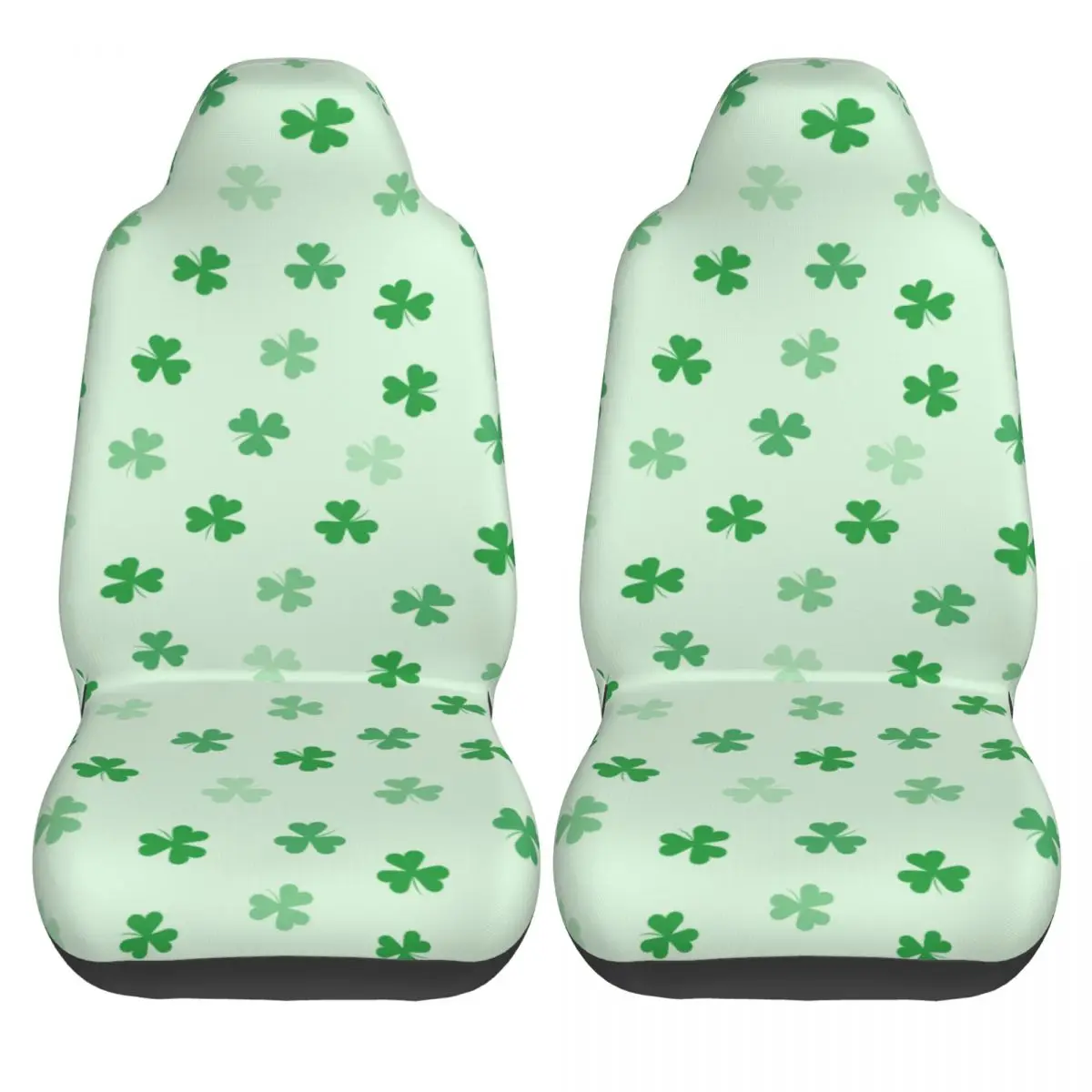 Saint Patricks Day Four Leaf Clover Universal Car Seat Cover Four Seasons For SUV Car Seat Protection Covers Polyester Hunting