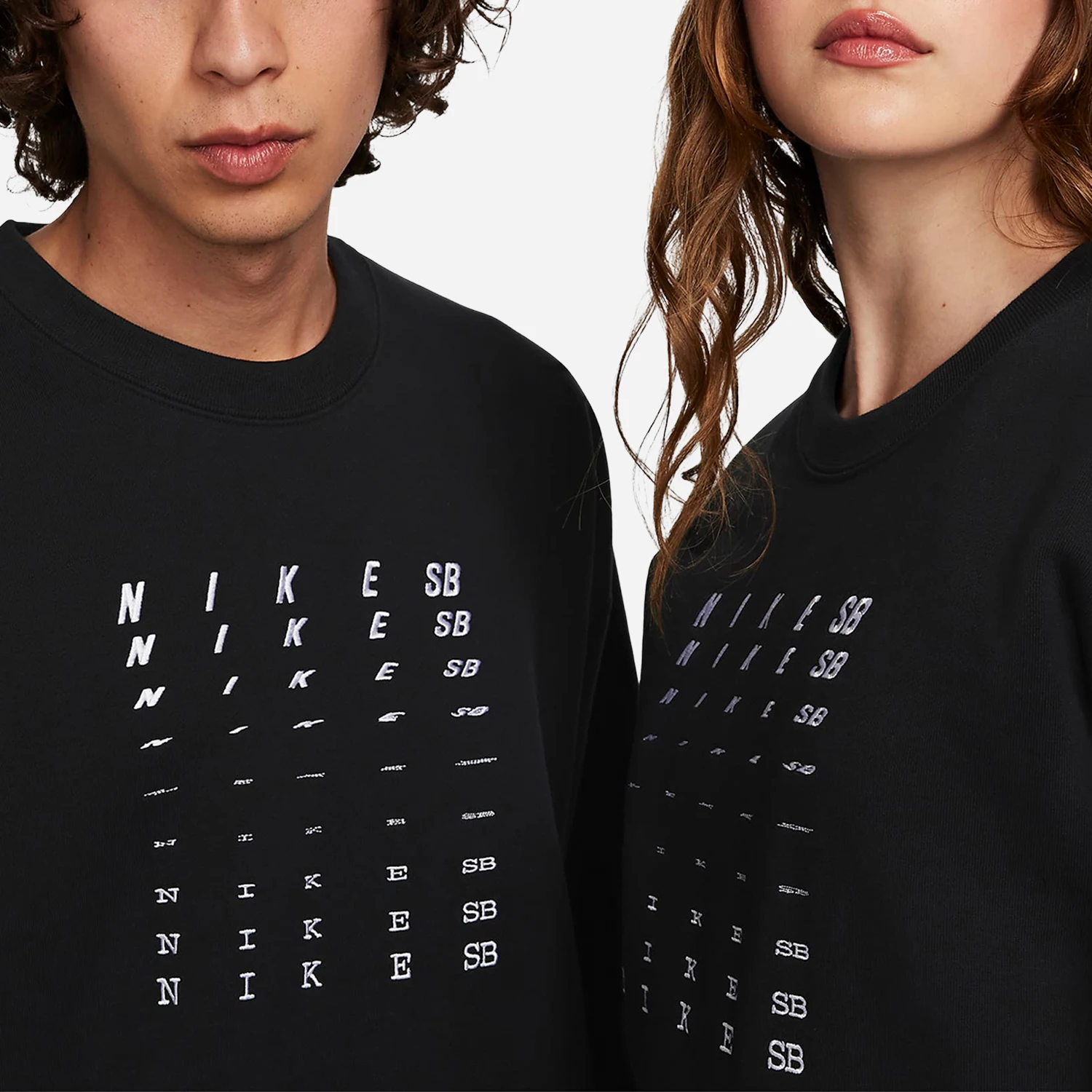سويت شيرت Nike الرسمي الأصلي للشتاء الجديد للرجال والنساء مبطن بالصوف فضفاض برقبة دائرية FB8434
