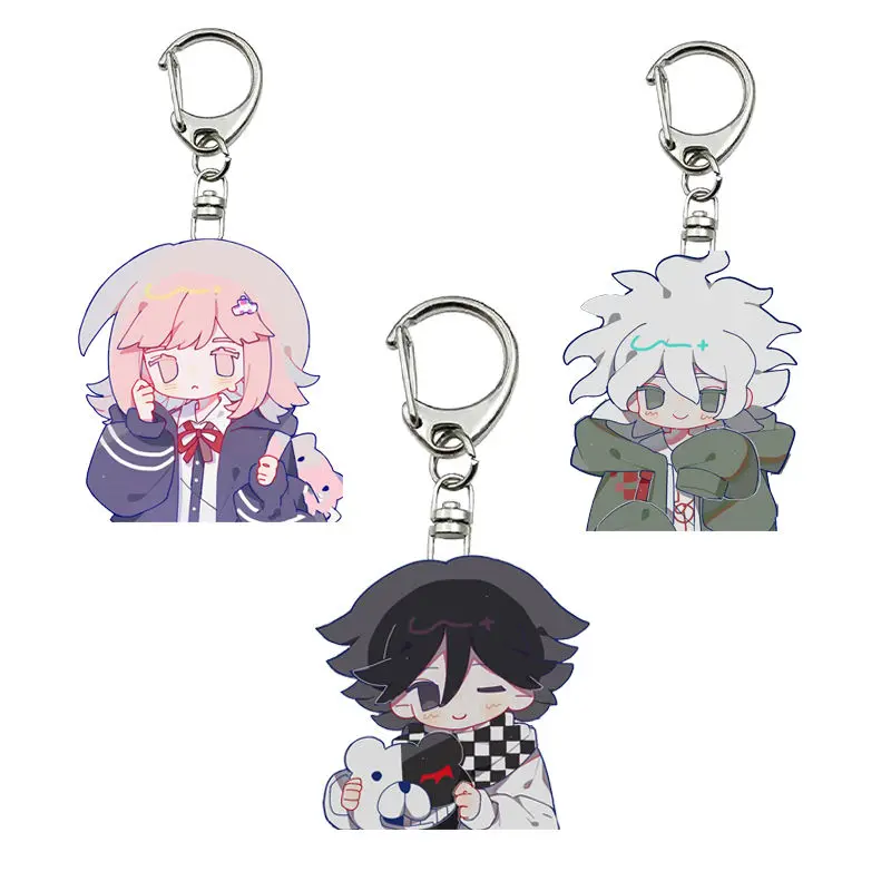 Danganronpa Nanami ChiaKi Nagito Komaeda Kokichi Oma Acrylic Keychain Backpack Decoratio Gift Pendant Gift