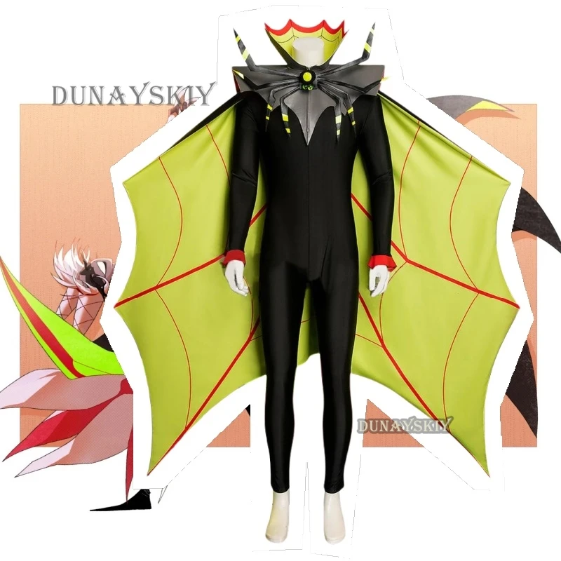 

Hazbin Zestial Cosplay Costume Cloak Overlords of Hell Cosplay Roleplay Clothes Uniform Men Demon Halloween Party Fancy Outfit