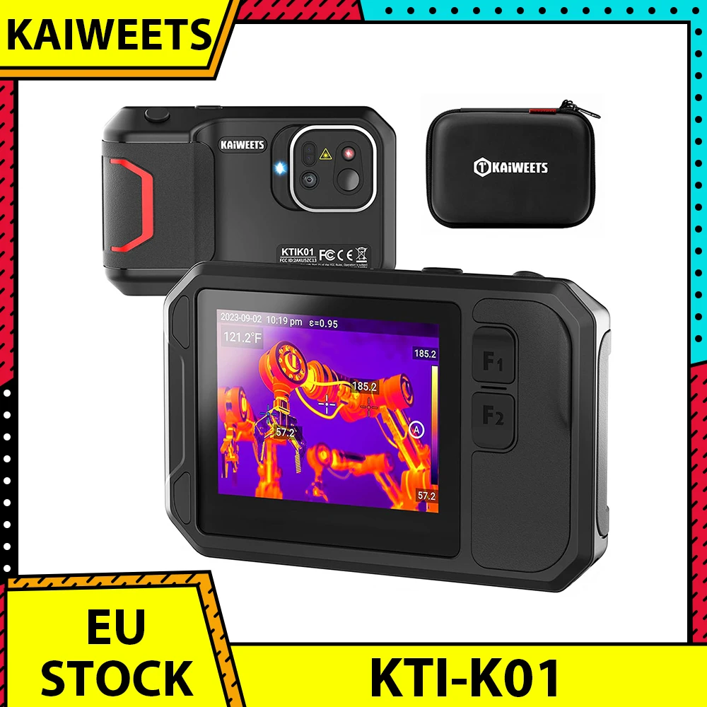 KAIWEETS KTI-K01 Thermal Imaging Camera, with Wi-Fi 3.5inch Touch-Screen, 256x192 Resolution, -4°F to 1022°F, 2100mAh Battery